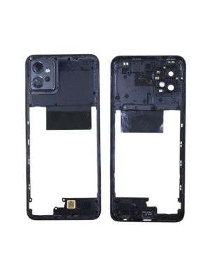Carcasa media moto g32 negra (cn / vidrio camara)
