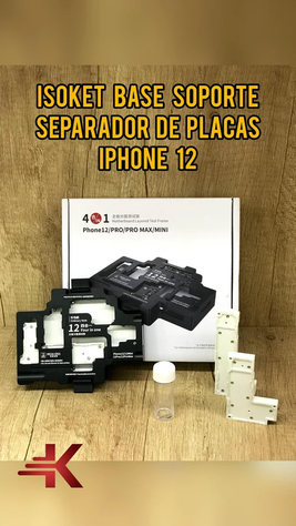 Base soporte separador placas iphone 12
